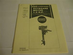 (image for) Gamefisher 1.2 hp owners manual outboard