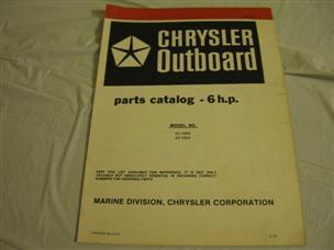 (image for) red band chrysler 6 hp outboard parts catalog