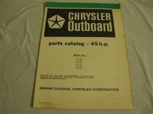 (image for) green chrysler 45 hp outboard parts catalog