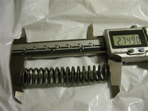 (image for) 5-20 lbs load 2.75" long .52 " OD .38" ID industrial compression Spring 