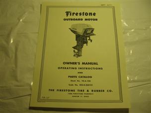 (image for) West Bend Firestone outboard motor 10-A-134 Owners manual parts 423-0-252121 10