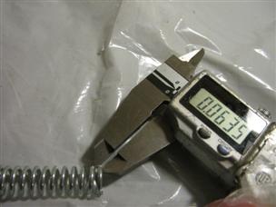 (image for) 5-10 lb load tiny springs 1.44" inch long .4" OD .29 ID compression press