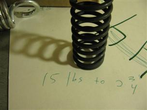 (image for) 15-75 lbs load 3" long 1.33 " OD 1" ID industrial compression Spring 