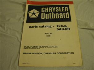 (image for) red band chrysler 12hp sailer outboard parts catalog