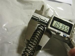 (image for) 7-14 lb load 2.75" inch long .5" OD .88" .39 ID compression Spring die press