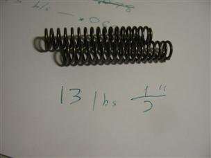 (image for) 7-14 lb load 2.75" inch long .5" OD .88" .39 ID compression Spring die press