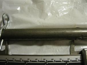 (image for) 5/8 sheared bare mild Steel pin with Knubs and cotter pin 3 1/2 grip length 