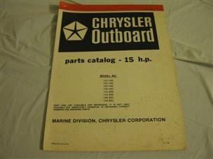 (image for) red band chrysler 15 hp outboard parts catalog