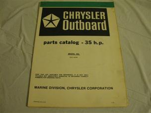 (image for) green chrysler 353hom 35 hp outboard parts catalog