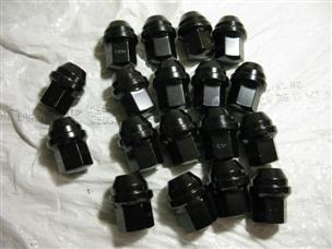 (image for) lot of 18 14mm 1.5 mm lug steel black lug nut nuts