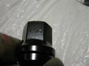 (image for) lot of 18 14mm 1.5 mm lug steel black lug nut nuts