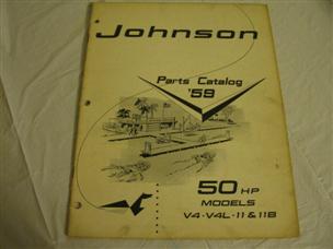 (image for) johnson motors 1959 50 hp parts catalog 