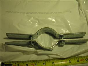 (image for) 2.00" 2 inch pipe hanger pipe clamp steel plumbing clamp exhaust tube bolt