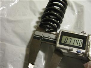 (image for)  75-150 lbs. 2.23" inch long 1.31" OD .88" .71 ID compression Spring die press