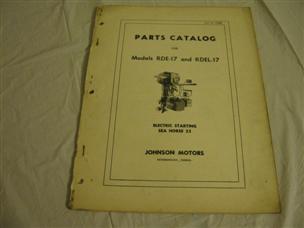 (image for) johnson rde17 rdel17 parts catalog