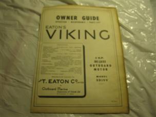 (image for) Eaton Viking outboard motor 5D15V owner guide 5hp 5 hp