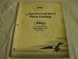 (image for) 1961 johnson 40 hp outboard parts catalog