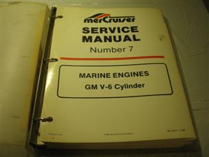 (image for) 1989 90-12410 Mercruiser number 7 GM V6 service manual 