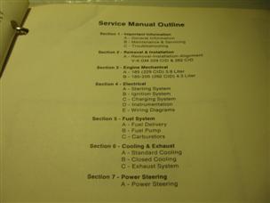 (image for) 1989 90-12410 Mercruiser number 7 GM V6 service manual 