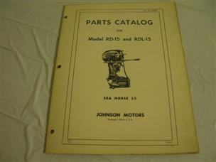 (image for) 1950s Johnson RD-15 parts catalog 