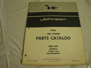 (image for) 1966 johnson 100 hp parts catalog