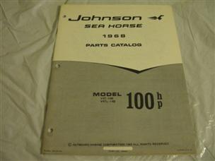 (image for) 1968 johnson 100 hp outboard parts catalog