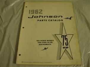 (image for) 1962 johnson 75 hp electramatic outboard parts catalog