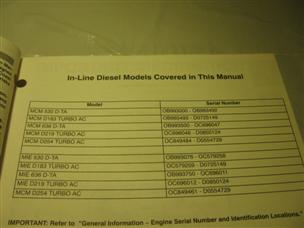 (image for) 1996 diesel Mercruiser number 12 service manual