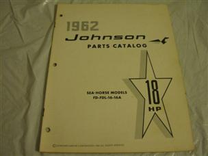 (image for) 1962 johnson 18 hp outboard parts catalog