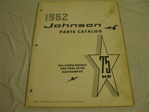 (image for) 1962 Johnson V4a-14 electramatic 75 hp parts catalog 