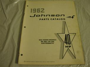 (image for) 1962 johnson 40 hp outboard parts catalog