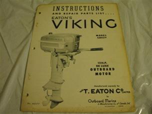 (image for) Viking 12 deluxe hp 12d12v outboard owners guide and parts list 