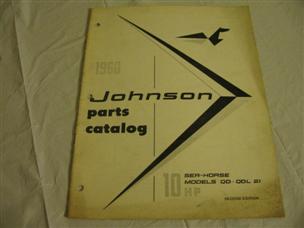 (image for) 1960 johnson 10 hp parts catalog 