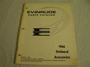 (image for) 1966 evinrude accessories catalog outboard