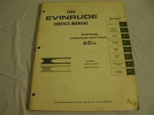 (image for) 1965 Evinrude 60 hp service manual 