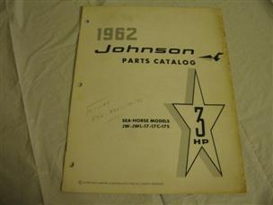 (image for) 1962 johnson 3 hp parts catalog jw