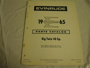 (image for) 1965 evinrude 40 parts catalog 