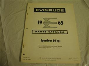 (image for) 1965 evinrude 60 parts catalog 