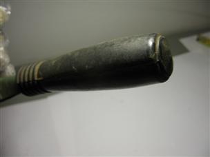 (image for) antique green Elgin tiller handle outboard