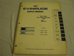 (image for) 1969 Evinrude 40 hp service manual 