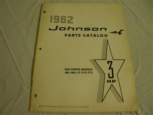 (image for) 1962 Johnson 3 hp JW-17 JWL-17 outboard parts catalog