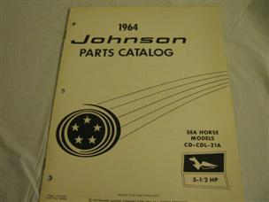 (image for) 1964 Johnson 5 1/2 hp parts catalog cd-21 cd-21a