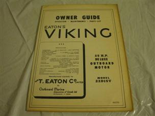 (image for) Viking 25 hp outboard owners guide and parts list 