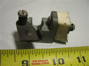 (image for) control cable mount bracket 1950s Johnson model RD-19 outboard Holiday Bronze