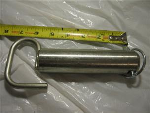 (image for)  Steel pin with sturdy handle 1 3/8 1.3754 1/2 grip length clevis tractor pin