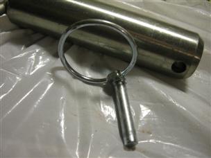 (image for)  Steel pin with sturdy handle 1 3/8 1.3754 1/2 grip length clevis tractor pin