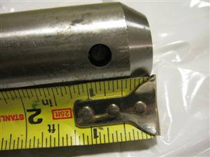 (image for) 1.57 OD pin clevis steel shaft 10 inch length 