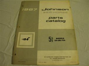 (image for)  1967 johnson LD-12 parts catalog 