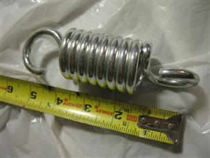 (image for) 150-750 Lb zinc 4.9 inch long 1.56" OD heavy duty pull Spring hook ends