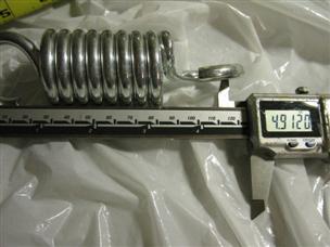 (image for) 150-750 Lb zinc 4.9 inch long 1.56" OD heavy duty pull Spring hook ends